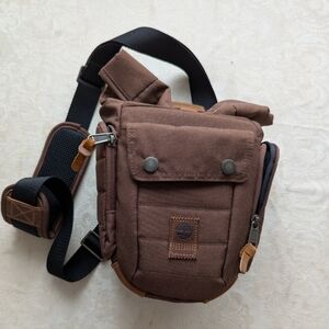 Timberland Brown Belt Bag with Rugged Design